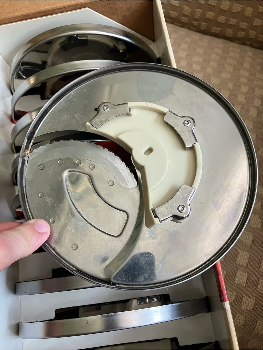 Cuisinart Stainless Steel 9 Disc Blade Set DLC-7 Several never used!